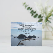 Carte Postale Psaume 62:7 En Dieu est mon salut. (Debout devant)