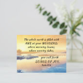 Carte Postale Psaume 65:8 Vous lancez Chansons de la Joie Bible (Debout devant)