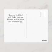 Carte Postale Psaume 65:8 Vous lancez Chansons de la Joie Bible (Dos)