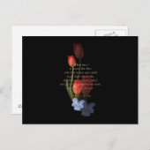 Carte Postale Psaume 73 : 25-26 Tulipes (Devant / Derrière)