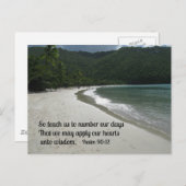 Carte Postale Psaume 90:12 (Devant / Derrière)