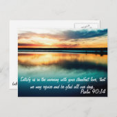 Carte Postale Psaume 90:14 (Devant / Derrière)