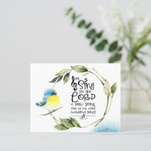 Carte Postale Psaume 98:1 Chanter au Seigneur une nouvelle chans