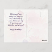 Carte Postale Psaume d'anniversaire 37:4 Faites votre délice du  (Dos)