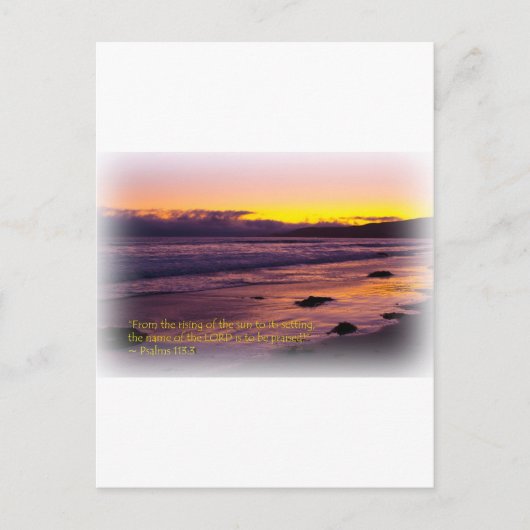 Carte Postale Psaumes 113:3 (Devant)
