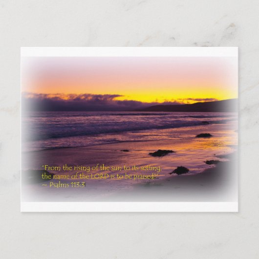 Carte Postale Psaumes 113:3 (Devant)