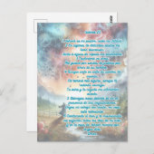 Carte Postale Psaumes 23 en espagnol (Devant / Derrière)