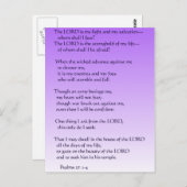 Carte Postale Psaumes 27:1-4 (Devant / Derrière)