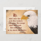 Carte Postale Psaumes 91:4 (Devant / Derrière)