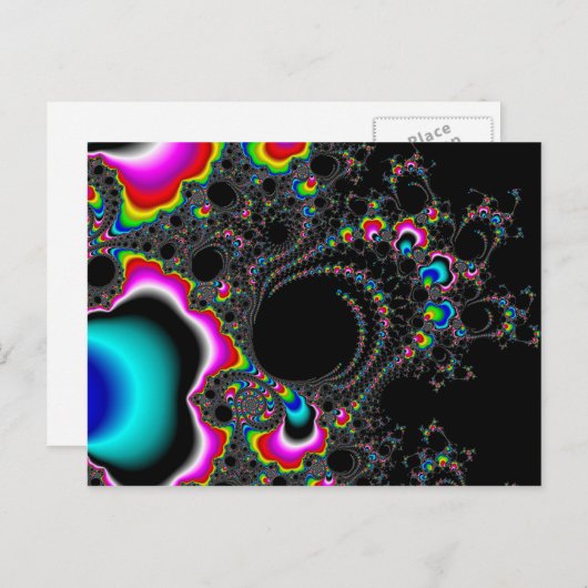 Carte Postale Psychedelace - Fractale (Devant / Derrière)