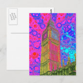Carte postale Psychedelic Big Ben (Devant / Derrière)