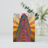 Carte Postale Psychedelic NYC - Haut de l'immeuble Flatiron A2 (Debout devant)