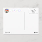 Carte Postale Psychédélic peace sign (Dos)