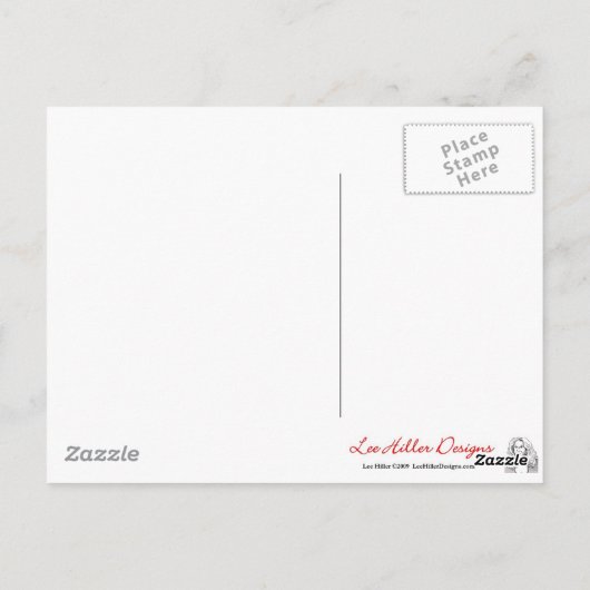 Carte Postale Psychédélic Rainbow Heart (Dos)