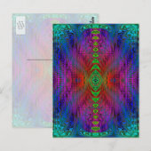 Carte Postale Psychedelic Time Warp par SD. Kelley (Devant / Derrière)