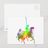 Carte Postale Psychédélique Don Quichotte et Sancho Panza (Devant / Derrière)