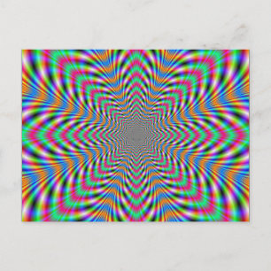 Carte postale psychédélique étoile