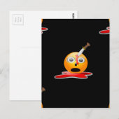 Carte Postale psycho-émoji (Devant / Derrière)