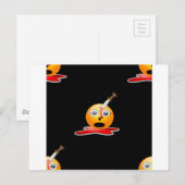 Carte Postale psycho-émoji (Devant / Derrière)