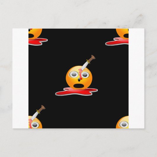 Carte Postale psycho-émoji (Devant)