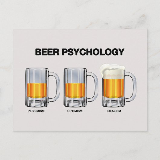 Carte Postale Psychologie de la bière (Devant)