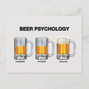 Carte Postale Psychologie de la bière