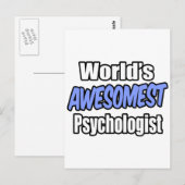 Carte Postale Psychologue le plus somptueux du monde (Devant / Derrière)