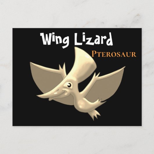 Carte Postale Ptérosaure : Wing Lizard (Devant)