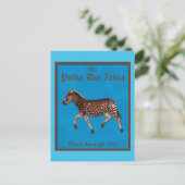 Carte Postale Pub anglais Polka Dot Zebra (Debout devant)