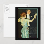 Carte Postale Pub de chemise Couple de danse (Devant / Derrière)