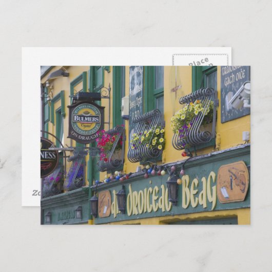 Carte Postale Pub, Dingle, Péninsule de Dingle, comté de Kerry, (Devant / Derrière)