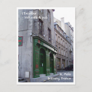 Carte Postale Pub irlandais à St. Malo, France