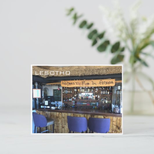 Carte Postale pub le plus élevé afrique (Debout devant)