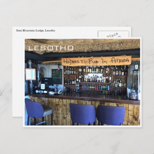 Carte Postale pub le plus élevé afrique (Devant / Derrière)