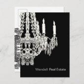 Carte postale publicitaire d'agent immobilier (Devant / Derrière)