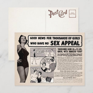 Carte postale publicitaire de bande dessinée Vinta