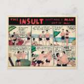 Carte postale publicitaire de muscle vintage (Devant)