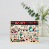 Carte postale publicitaire de muscle vintage (Debout devant)