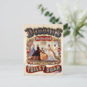 Carte postale publicitaire de savon de toilette vi (Debout devant)