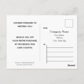 Carte postale publicitaire professionnelle - HAMby (Dos)