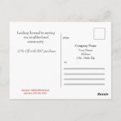 Carte postale publicitaire professionnelle - HAMby (Dos)