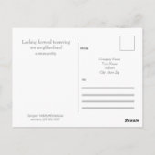 Carte postale publicitaire professionnelle - HAMby (Dos)