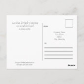 Carte postale publicitaire professionnelle - HAMby (Dos)