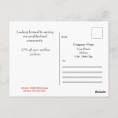 Carte postale publicitaire professionnelle - HAMby (Dos)