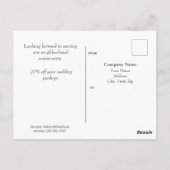 Carte postale publicitaire professionnelle - HAMby (Dos)