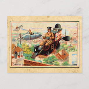 Carte postale publicitaire Steampunk vintage