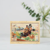 Carte postale publicitaire Steampunk vintage (Debout devant)