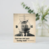 Carte postale publicitaire vintage de Morning Mout (Debout devant)