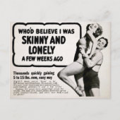 Carte postale publicitaire Vintage Skinny and Lone (Devant)