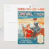 Carte postale publicitaire Vintage voyage (Devant / Derrière)